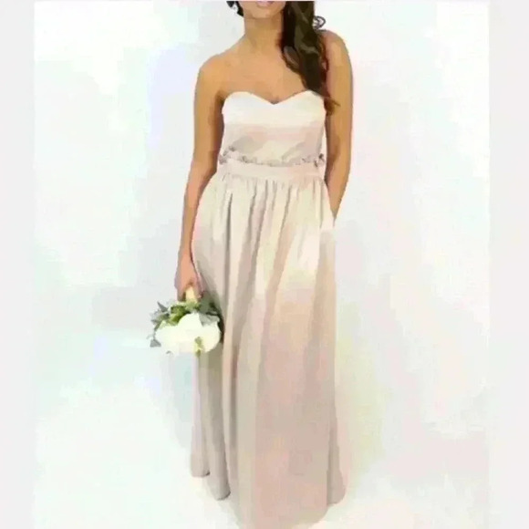 HeraCoutoure Chicago Dresses & Skirts - Hera Coutoure Chicago Oliwia Champagne Beige Dress